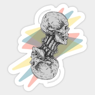 Spook-tacular Skull Design: The Ultimate Halloween Decoration for a Bone-Chilling Celebration Sticker